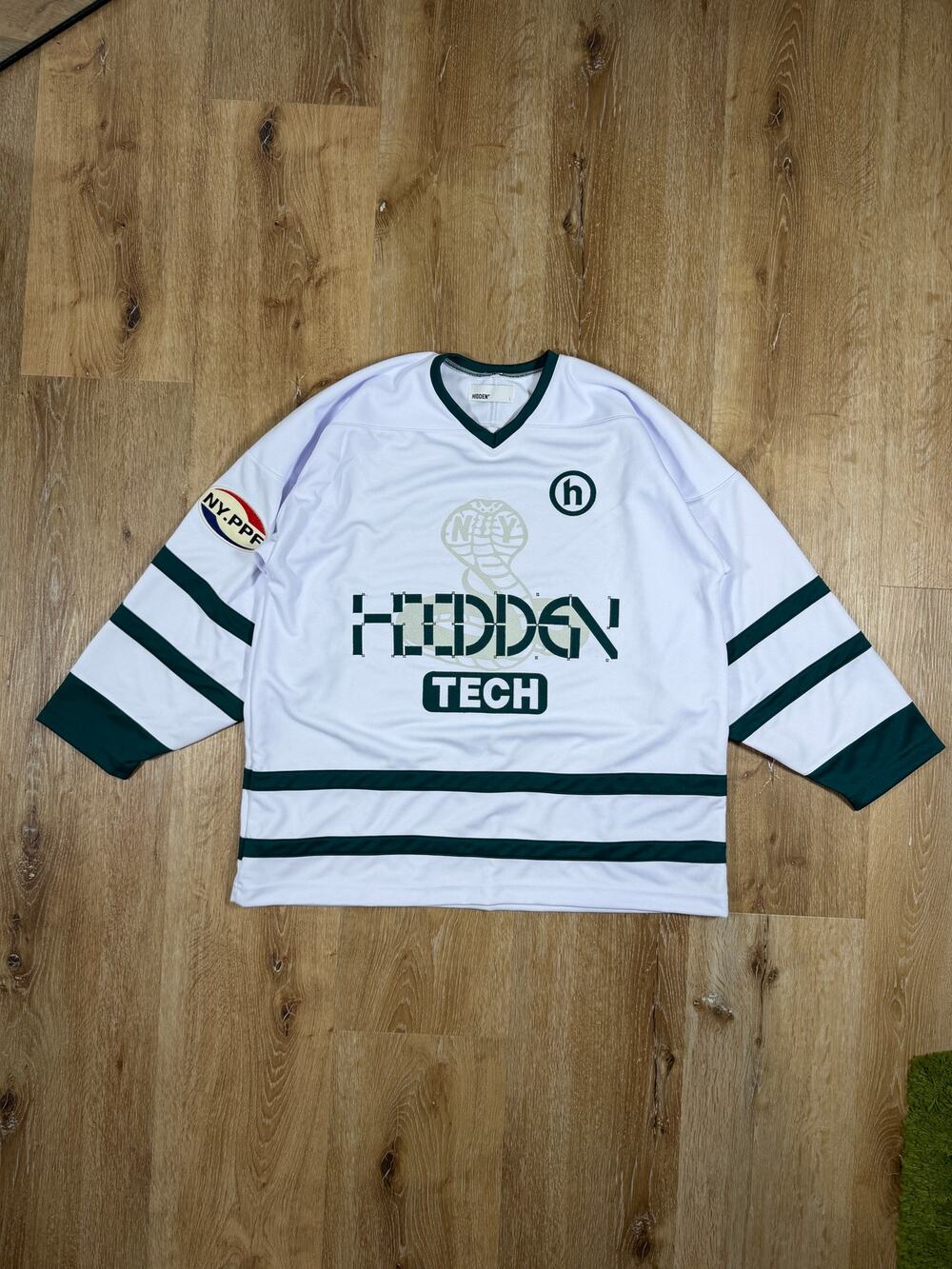 Hidden NY Tech Long Sleeve Shirt White Size L New
